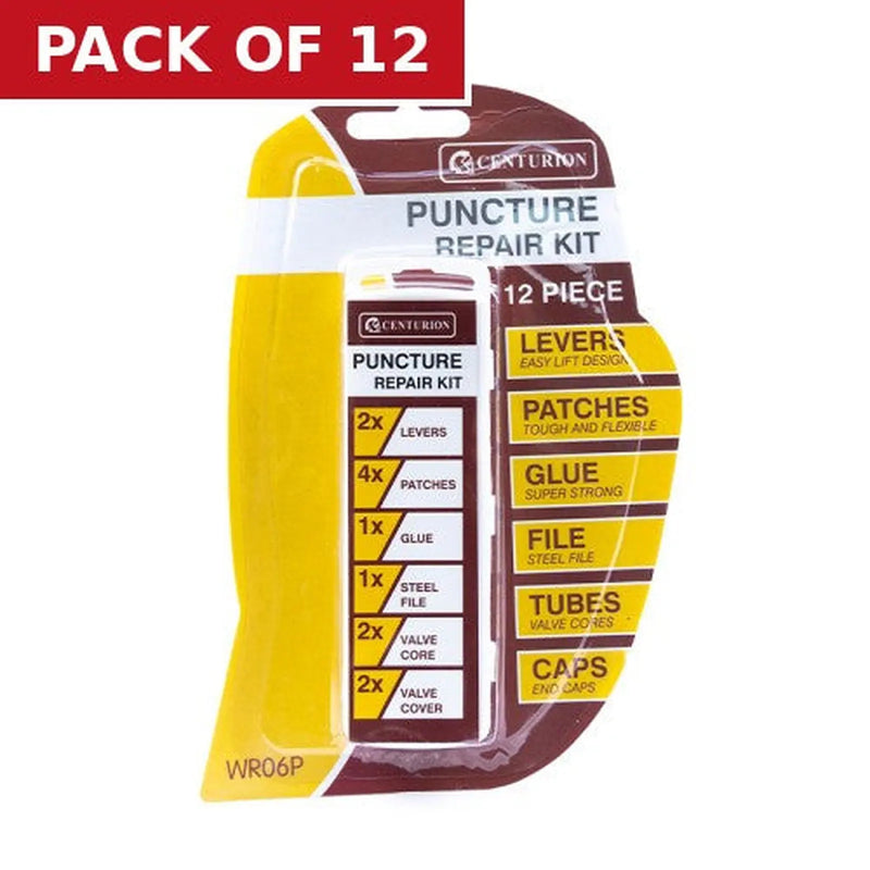 Centurion Puncture Tyre Repair Kit - Pack of 12