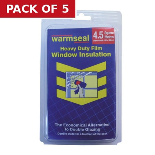 Centurion Warmseal Flexible Shrink Double Glazing Film, 4.5m2 - Pack of 5