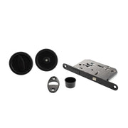 Atlantic AGB Sliding Door Bathroom Lock Set with Round Flush Handle