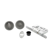 Atlantic AGB Sliding Door Bathroom Lock Set with Round Flush Handle