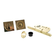 Atlantic AGB Sliding Door Bathroom Lock Set with Square Flush Handle