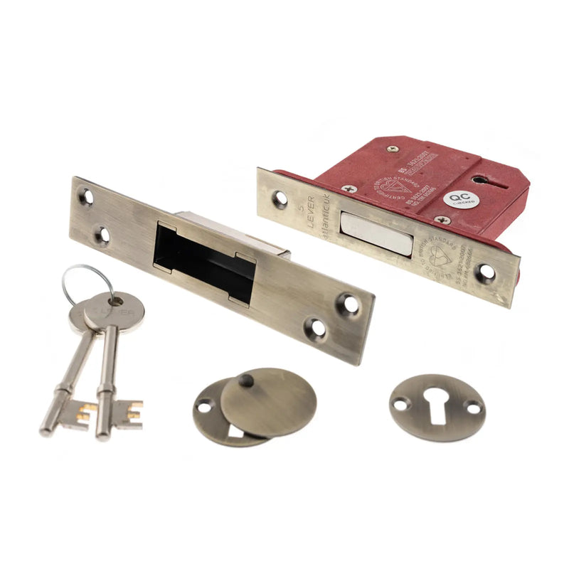 Atlantic 5 Lever Key Deadlock [BS] 3"