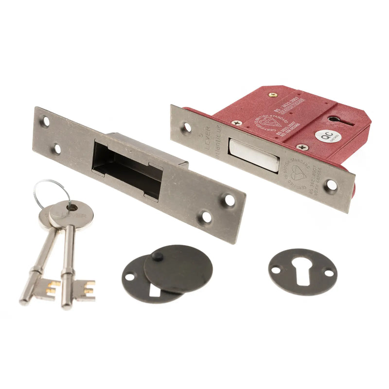 Atlantic 5 Lever Key Deadlock [BS] Keyed Alike 2.5"