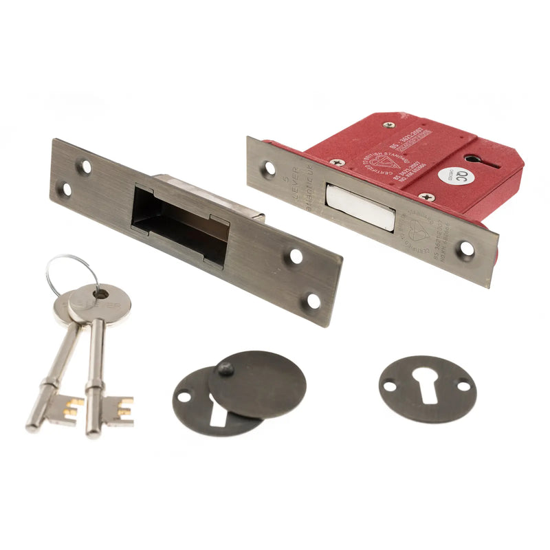 Atlantic 5 Lever Key Deadlock [BS] Keyed Alike 2.5"