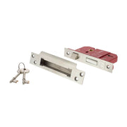 Atlantic 5 Lever Key Sashlock [BS] Keyed Alike 3"