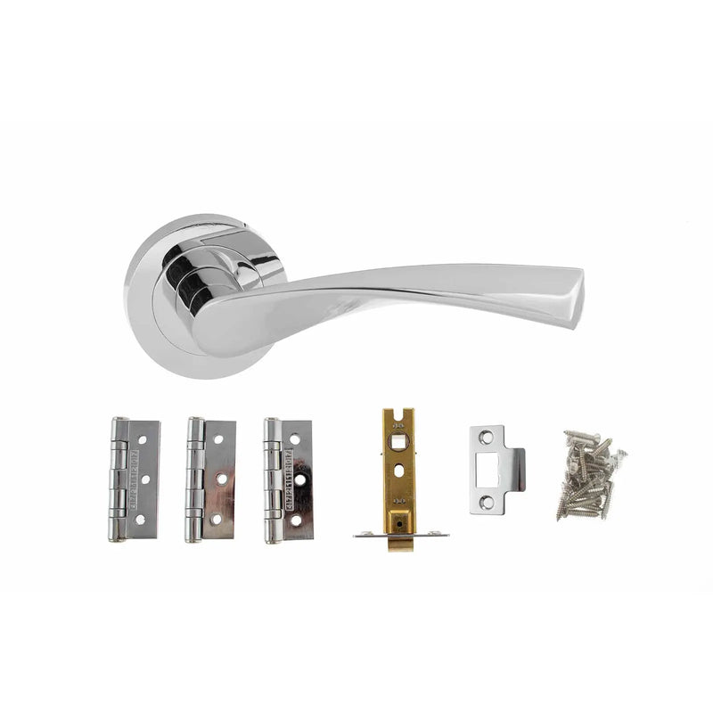 Atlantic Aqua Door Pack Bundle (3" Latch + 3"x2" Hingesx3)