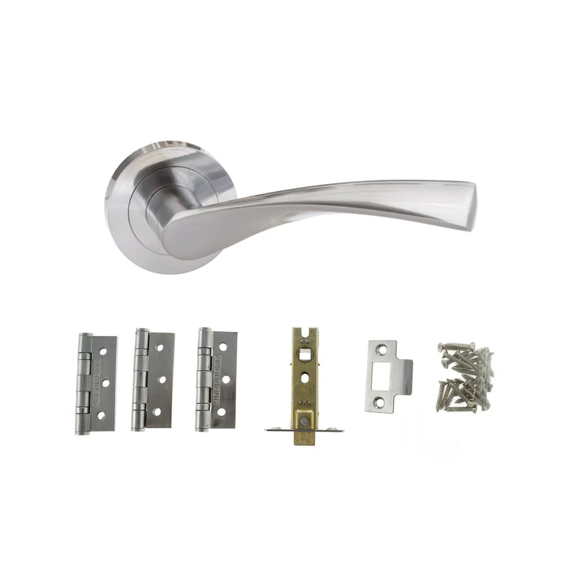 Atlantic Aqua Door Pack Bundle (3" Latch + 3"x2" Hingesx3)