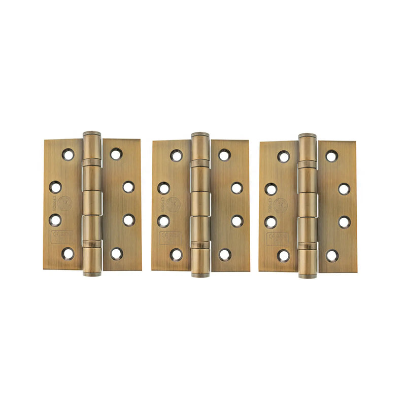 Atlantic Ball Bearing Hinges Grade 13 Fire Rated 4" x 3" x 3mm set of 3
