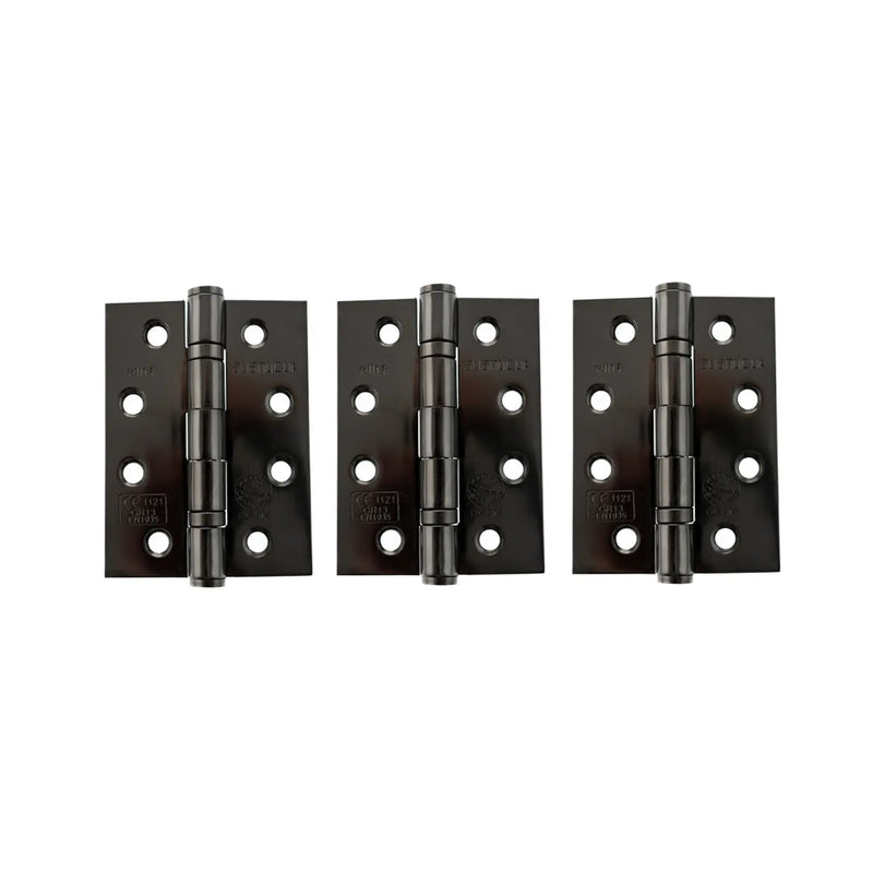 Atlantic Ball Bearing Hinges Grade 13 Fire Rated 4" x 3" x 3mm set of 3