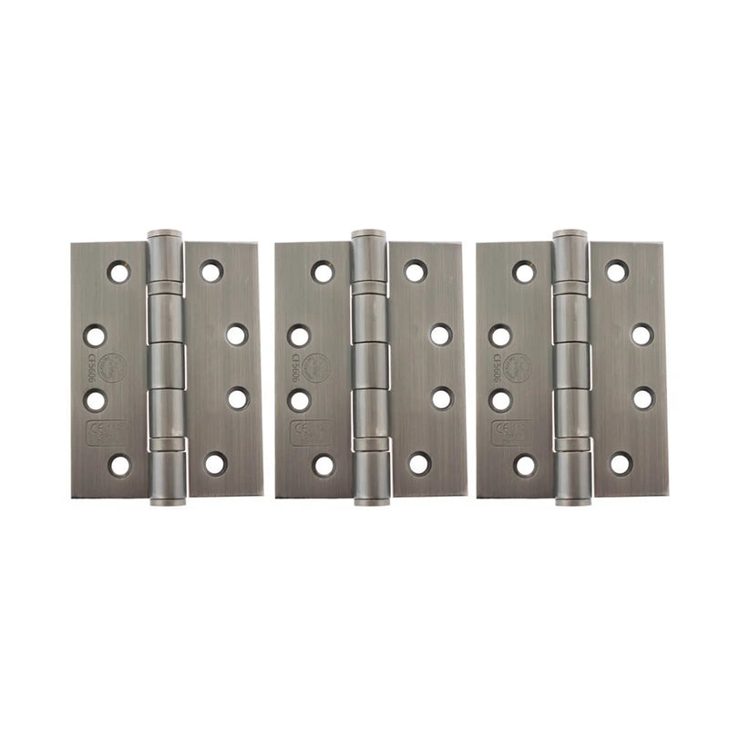 Atlantic Ball Bearing Hinges Grade 13 Fire Rated 4" x 3" x 3mm set of 3