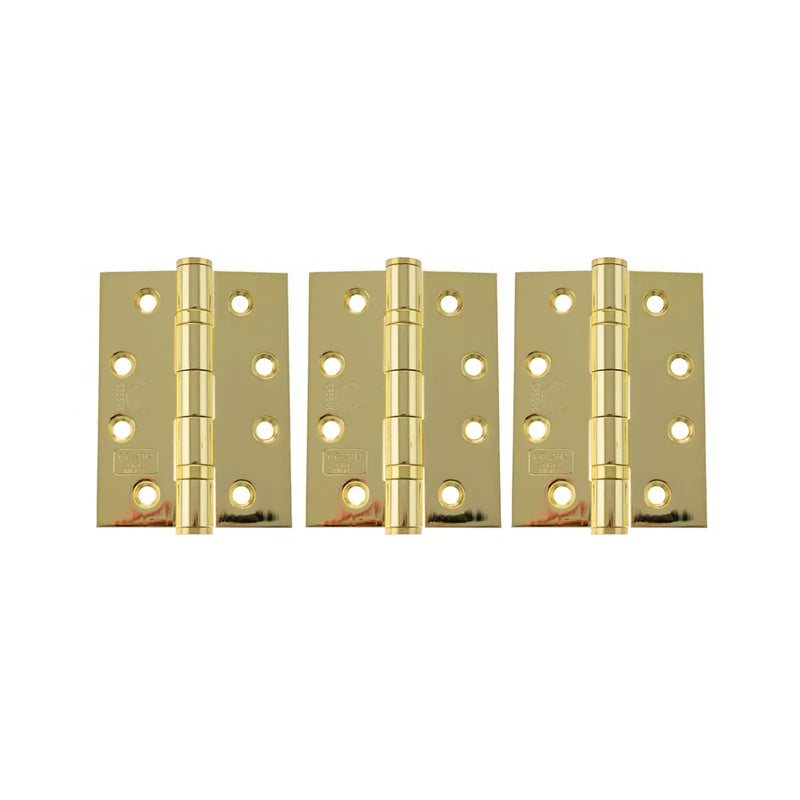 Atlantic Ball Bearing Hinges Grade 13 Fire Rated 4" x 3" x 3mm set of 3