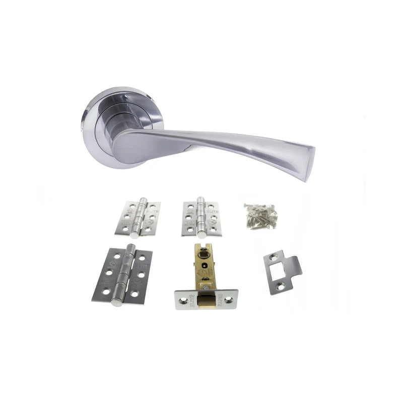 Atlantic Colorado Door Pack Bundle (3" Latch + 3"x2" Hingesx3)