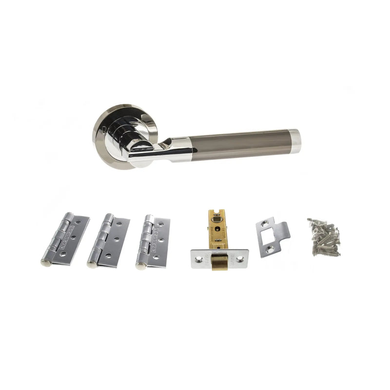 Atlantic Dakota Door Pack Bundle (2.5" Latch, 3"x2" Hingesx3)