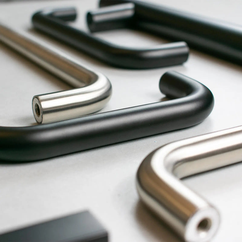 Atlantic D Cabinet Pull Handle 100mm x 10mm - Matt Black