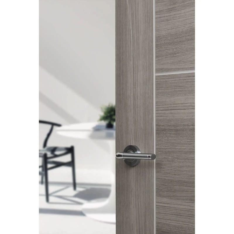 Atlantic Ocean Door Pack Bundle (3" Latch, 3"x2" Hingesx3) - Satin Chrome/Polished Chrome