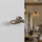 Atlantic Old English Cambridge Door Handle Pack (3 Lever Lock Set - 2.5" CE Sashlock, 3" Fire Rated Hinges x3) - Matt Antique Brass