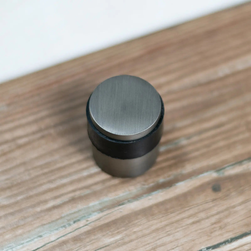 Atlantic Cylinder Premium Floor Mounted Door Stop - Polished Brass