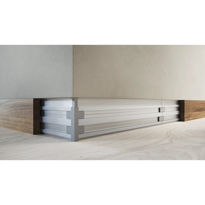 Atlantic Ermetika Absolute Rush Flush Skirting Board - Satin Anodised Aluminium