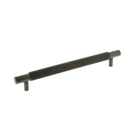 Atlantic Millhouse Brass Thomson Knurled Cabinet Pull Handle 225mm CTC x 20mm - Urban Bronze