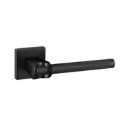 Atlantic Oro & Oro Aria Lever Door Handle on Square Rose - Matt Black