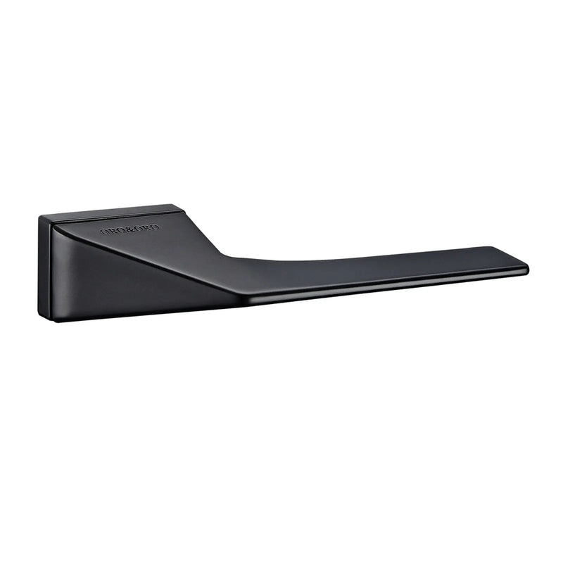 Atlantic Oro & Oro Ace Lever Door Handle on Square Rose - Matt Black