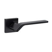 Atlantic Oro & Oro Frana Lever Door Handle on Square Rose - Matt Black