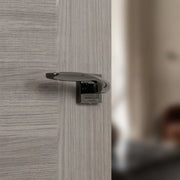 Atlantic STATUS Oklahoma Lever Door Handle on Square Rose - Black Nickel