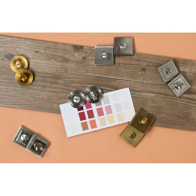 Atlantic Senza Pari WC Turn and Release on Flush Square Rose (bolt through fixing only) (bolt through fixing only) - Polished Chrome