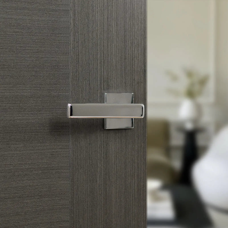 Atlantic Tupai Rapido 5S Line Portel Lever Door Handle on 5mm Slimline Square Rose - Bright Polished Chrome