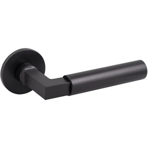 Atlantic Tupai Rapido 5S Covas Lever Door Handle on 5mm Slimline Round Rose - Pearl Black