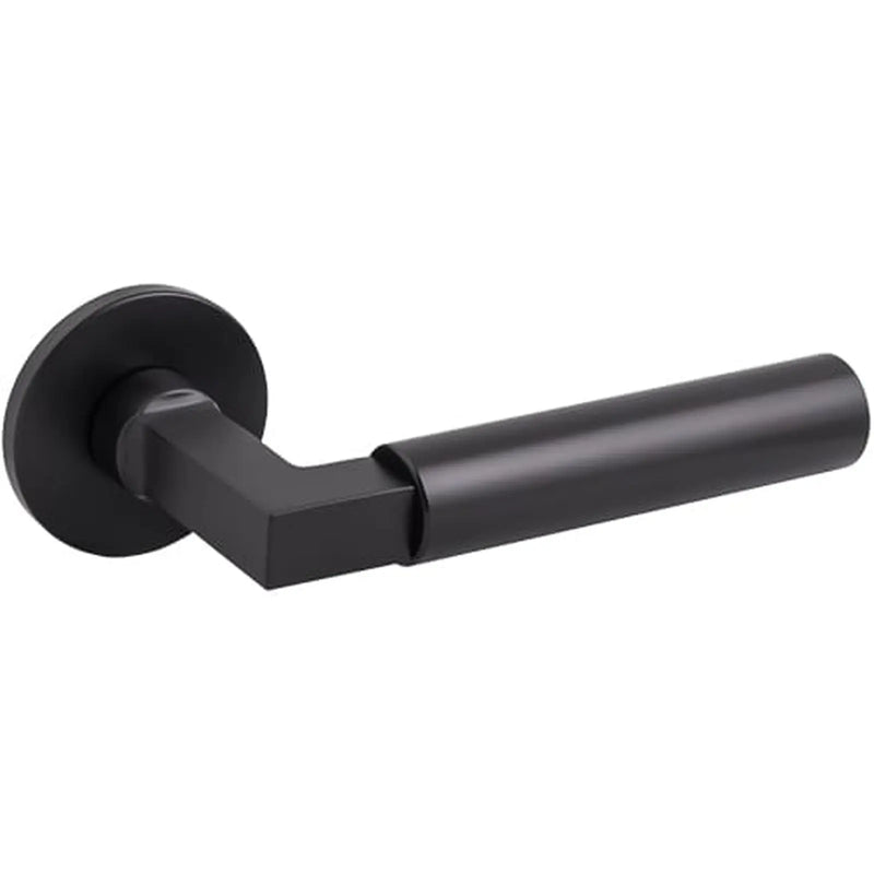 Atlantic Tupai Rapido 5S Covas Lever Door Handle on 5mm Slimline Round Rose - Pearl Black