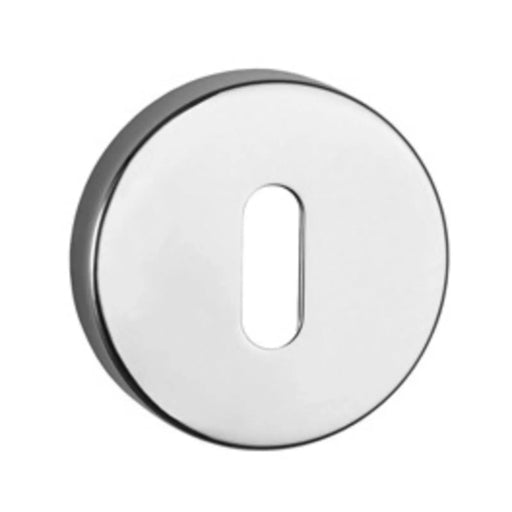 Atlantic Tupai Rapido CurvaLine Euro Escutcheons on Round Rose - Bright Polished Chrome