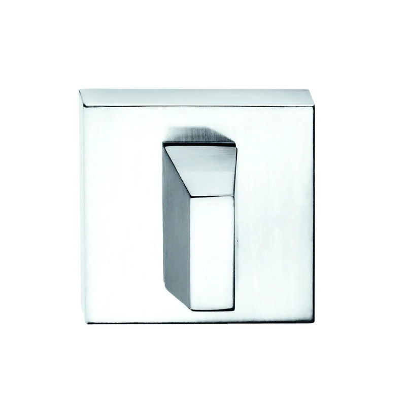 Atlantic Tupai Rapido Curva/QuadraLine WC Turn on Square Rose (bolt through fixing only) - Bright Polished Chrome