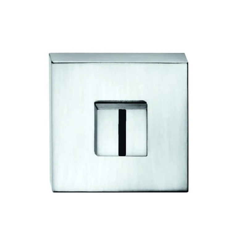 Atlantic Tupai Rapido Curva/QuadraLine WC Turn on Square Rose (bolt through fixing only) - Bright Polished Chrome