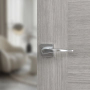 Atlantic Forme Foglia Lever Door Handle on Minimal Square Rose