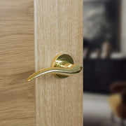 Atlantic Mediterranean Barcelona Lever Door Handle on Round Rose