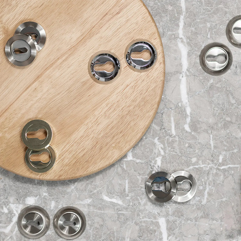 Atlantic Mediterranean Key Escutcheons on Round "C" Rose