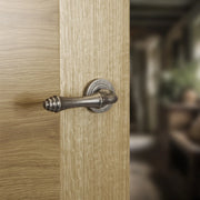 Atlantic Old English Durham Door Handle Pack (Latch Set - 3" CE Latch, 4" Slim Knuckle Hinges x2)