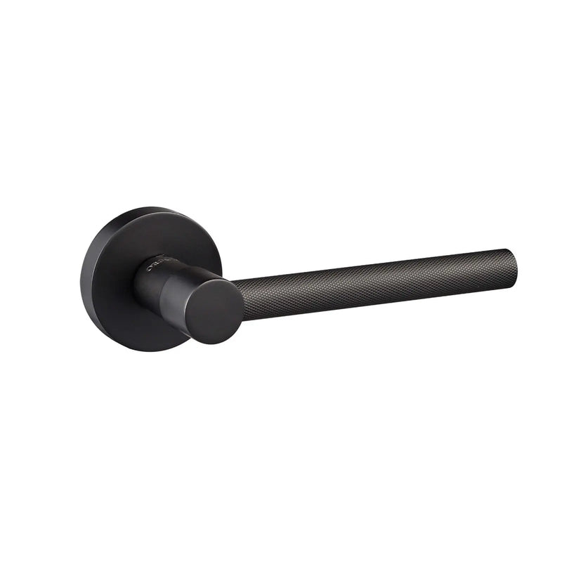 Atlantic Oro & Oro Stradi Lever Door Handle on Round Rose