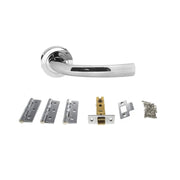 Atlantic STATUS Nevada Door Handle Pack (Latch Set - 3" CE Latch, 3" Fire Rated Hinges x3)