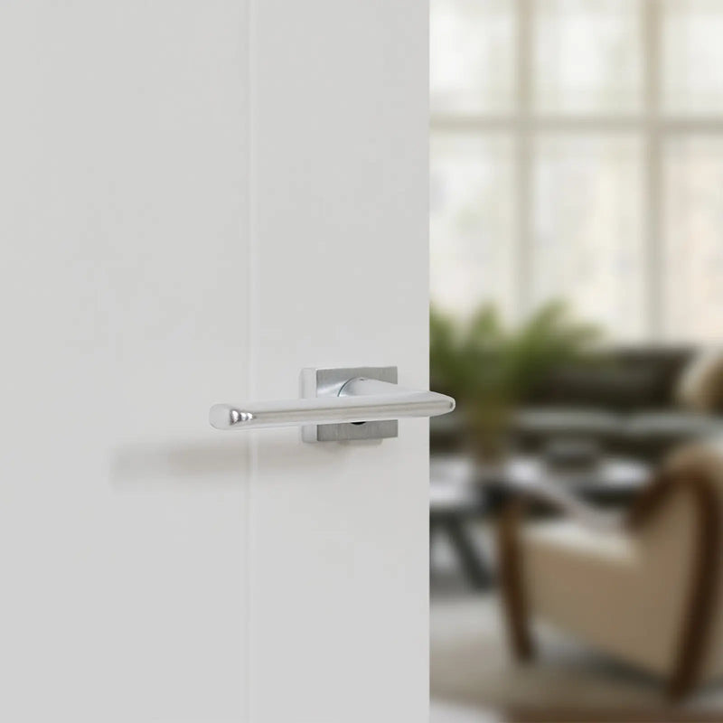 Atlantic Tupai Rapido RetaLine Tavira Lever Door Handle on Long Rose - (Without Decorative Plate)