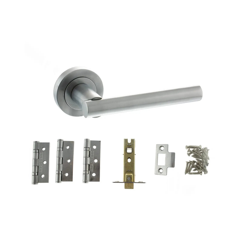 Atlantic Nebraska Door Pack Bundle (2.5" Latch, 3"x2" Hingesx3)