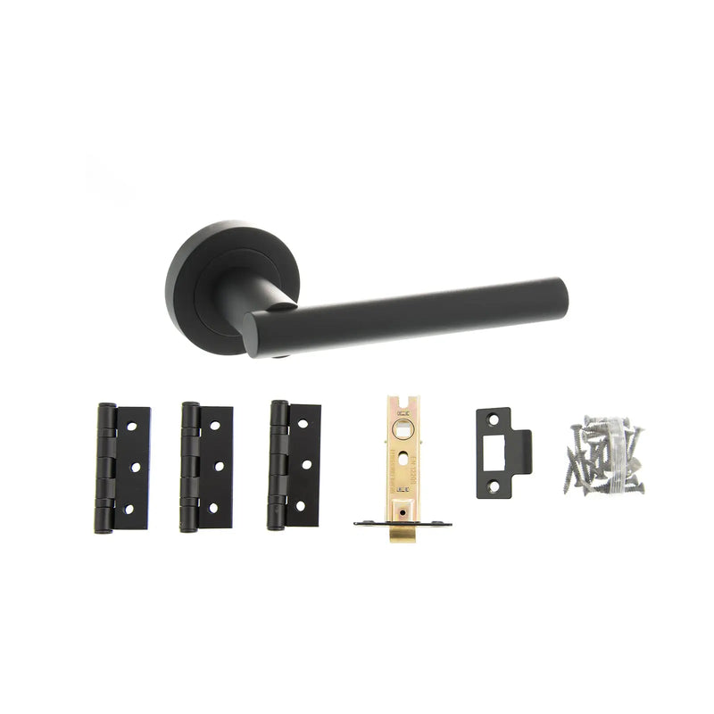 Atlantic Nebraska Door Pack Bundle (3" Latch, 3"x2" Hingesx3)