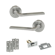 Atlantic Eco Surf Door Handle Pack (Latch Set - 2.5" Latch, 3" Hinges x2)