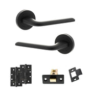 Atlantic Eco Surf Door Handle Pack (Latch Set - 3" CE Latch, 4" Slim Knuckle Hinges x2)