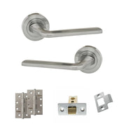 Atlantic Eco Surf Door Handle Pack (Latch Set - 3" CE Latch, 4" Slim Knuckle Hinges x2)