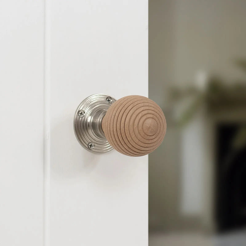 Atlantic Old English Bridlington Door Knob Pack (Latch Set - 4" HD Latch, 4" Fire Rated Hinges x3)