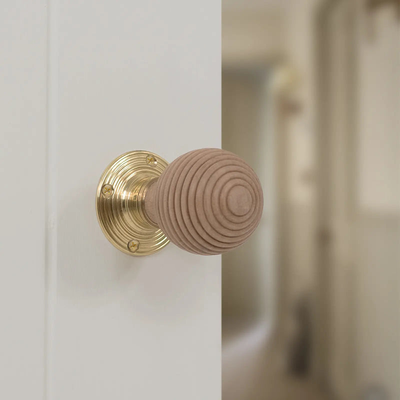 Atlantic Old English Bridlington Door Knob Pack (Latch Set - 3" HD Latch, 4" Slim Knuckle Hinges x2)
