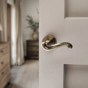 Atlantic Old English Colchester Door Handle Pack (Euro Lock Set - 2.5" CE Sashlock, 4" Fire Rated Hinges x3)
