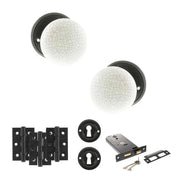 Atlantic Old English Skipton Door Knob Pack (Lock Set - Horizontal Sashlock, 3" Fire Rated Hinges x3)